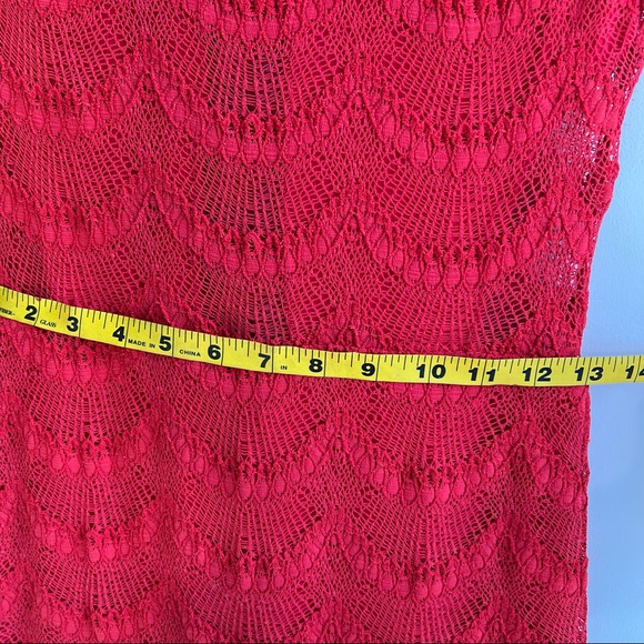 COPY - Free People Nightcap edition red lace mini dress bodycon style size 2 sm - Picture 12 of 15